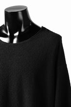 画像をギャラリービューアに読み込む, ISAMU KATAYAMA BACKLASH OVER FIT CUT & SEWN / RANDOM PILE FABRIC (BLACK)