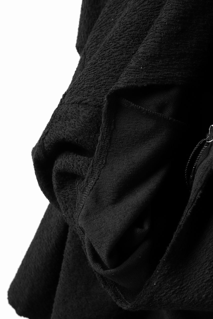 画像をギャラリービューアに読み込む, ISAMU KATAYAMA BACKLASH OVER FIT CUT & SEWN / RANDOM PILE FABRIC (BLACK)