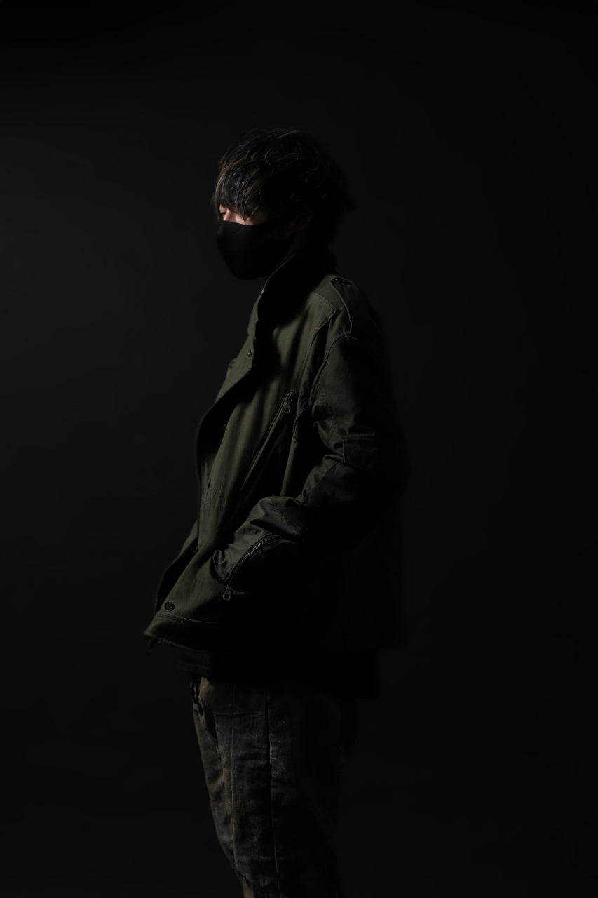 画像をギャラリービューアに読み込む, BACKLASH xx LOOM exclusive The Re-BUILD VINTAGE CUSTOM DOUBLE RIDERS JACKET (ARMY FIELD-A)