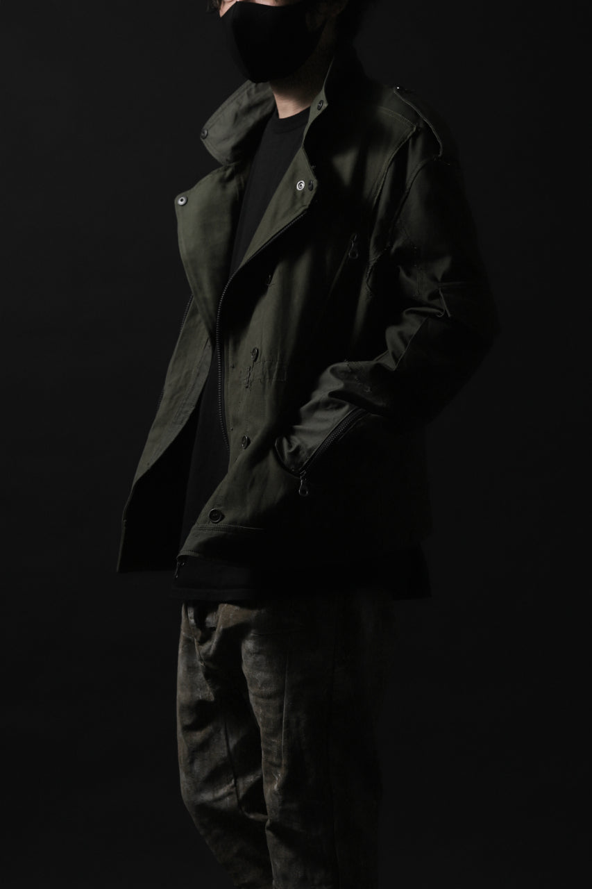 画像をギャラリービューアに読み込む, BACKLASH xx LOOM exclusive The Re-BUILD VINTAGE CUSTOM DOUBLE RIDERS JACKET (ARMY FIELD-A)