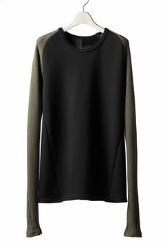 画像をギャラリービューアに読み込む, A.F ARTEFACT exclusive RAGLAN PULL OVER TOPS / BOMBERHEAT® x  WAFFLE (BLACK x KHAKI)
