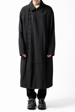画像をギャラリービューアに読み込む, KLASICA HM-C DOUBLE BREASTED COAT / MONOTONE HOUND TOOTH (BLACK)