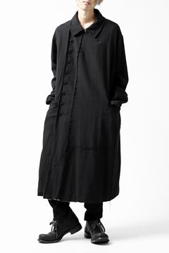 画像をギャラリービューアに読み込む, KLASICA HM-C DOUBLE BREASTED COAT / MONOTONE HOUND TOOTH (BLACK)