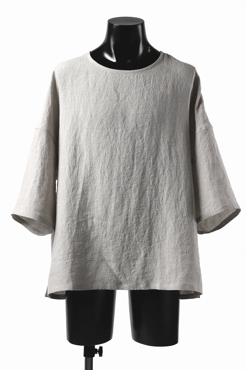 画像をギャラリービューアに読み込む, ISAMU KATAYAMA BACKLASH SOFT LINEN PULLOVER SHIRT (BEIGE)