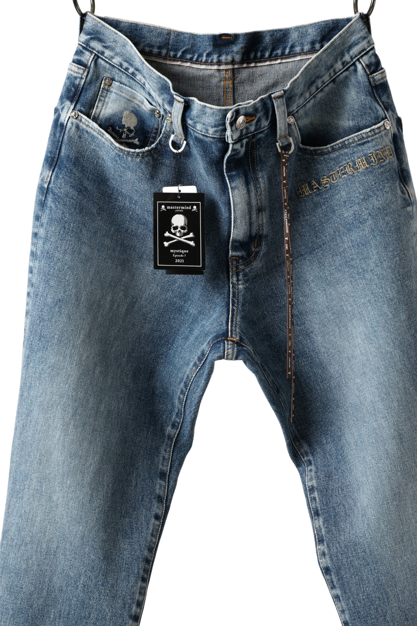 画像をギャラリービューアに読み込む, mastermind JAPAN SLIM TAPERED PANTS / 2WAY STRETCH DENIM (INDIGO)