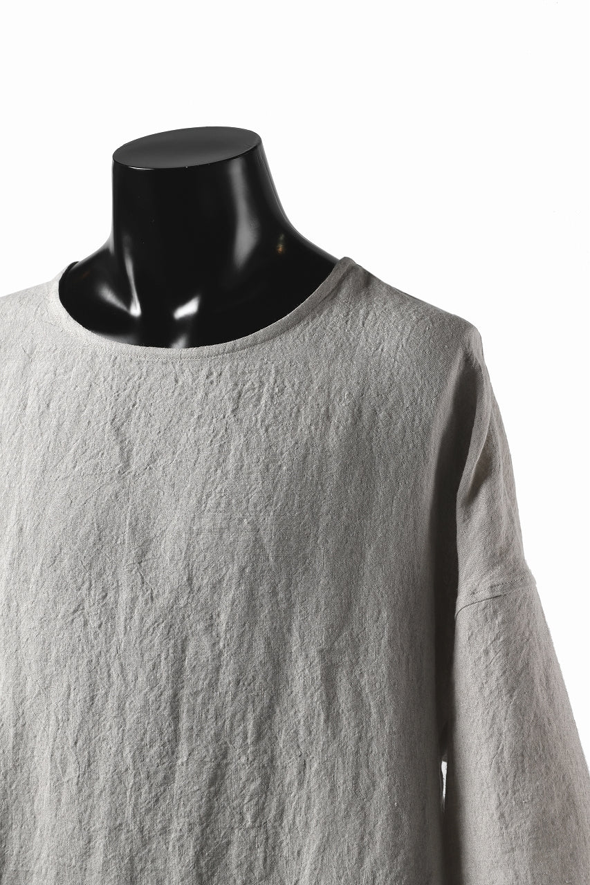 画像をギャラリービューアに読み込む, ISAMU KATAYAMA BACKLASH SOFT LINEN PULLOVER SHIRT (BEIGE)