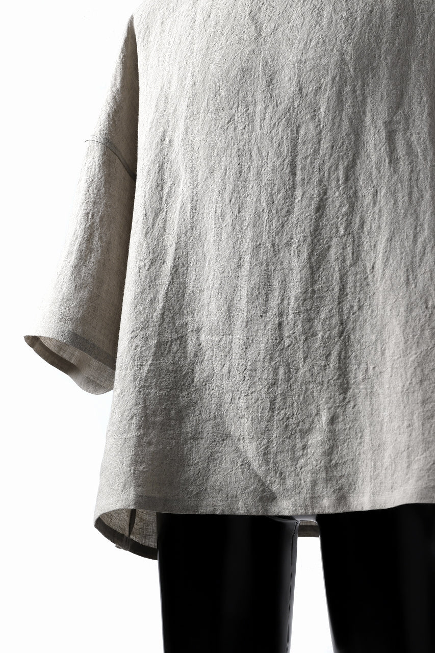 画像をギャラリービューアに読み込む, ISAMU KATAYAMA BACKLASH SOFT LINEN PULLOVER SHIRT (BEIGE)
