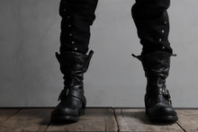 画像をギャラリービューアに読み込む, m.a+ goodyear tall buckle back zipper boots / S1C3Z/VAM (BLACK)
