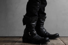 画像をギャラリービューアに読み込む, m.a+ goodyear tall buckle back zipper boots / S1C3Z/VAM (BLACK)