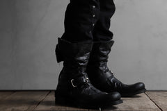 画像をギャラリービューアに読み込む, m.a+ goodyear tall buckle back zipper boots / S1C3Z/VAM (BLACK)