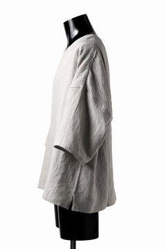 画像をギャラリービューアに読み込む, ISAMU KATAYAMA BACKLASH SOFT LINEN PULLOVER SHIRT (BEIGE)