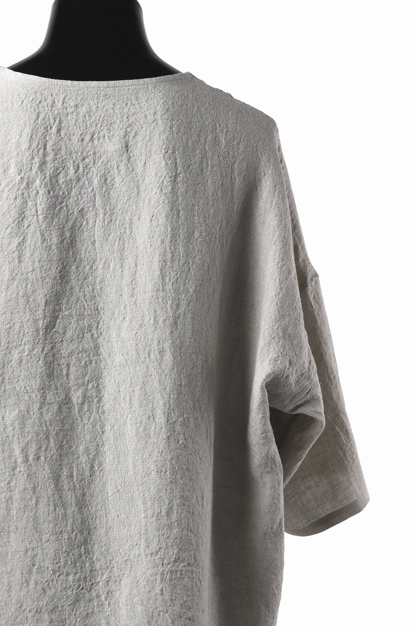 画像をギャラリービューアに読み込む, ISAMU KATAYAMA BACKLASH SOFT LINEN PULLOVER SHIRT (BEIGE)