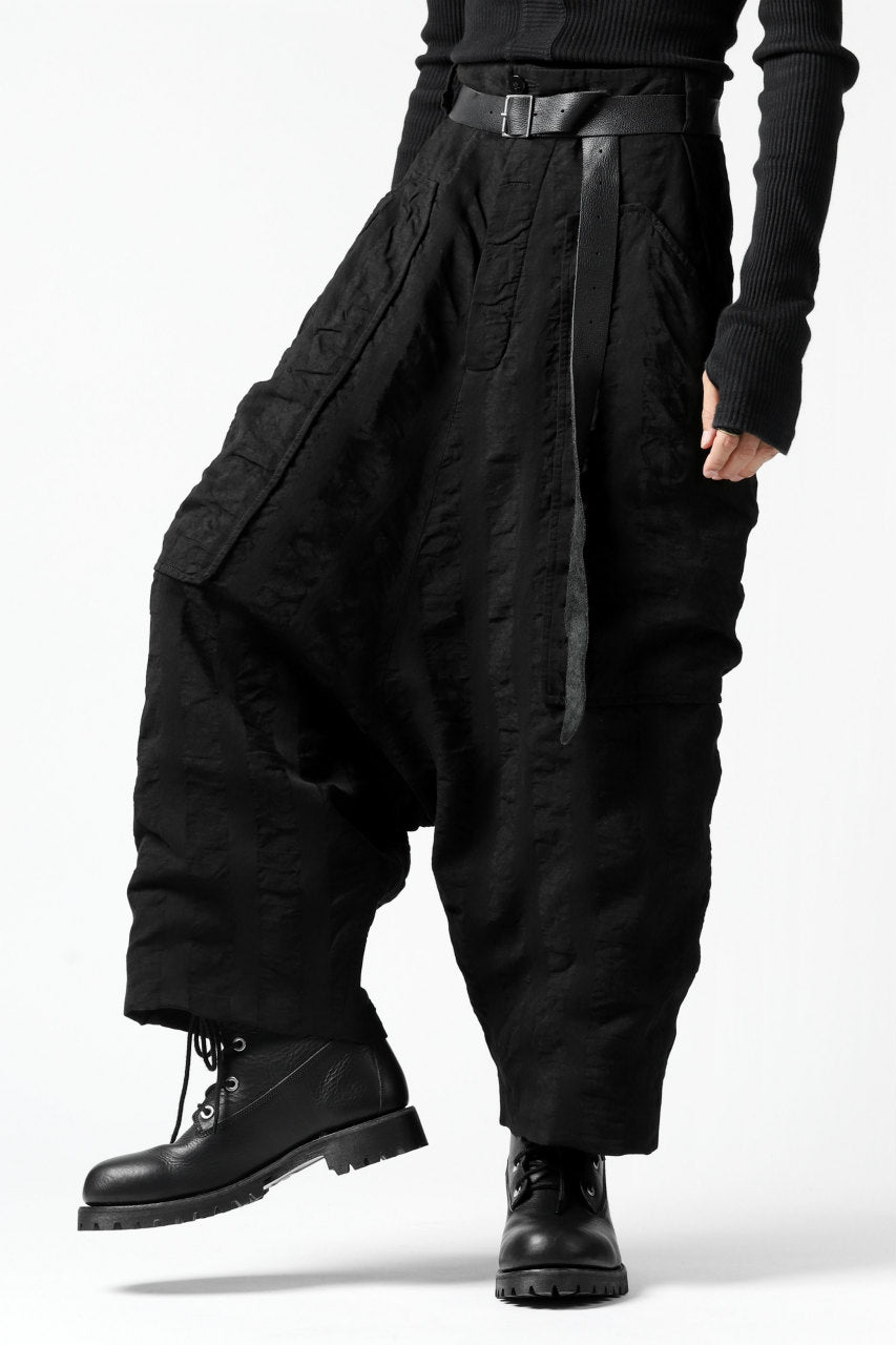 画像をギャラリービューアに読み込む, SOSNOVSKA SQUEEZED STRIPE PANTS (BLACK)