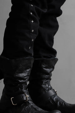 画像をギャラリービューアに読み込む, m.a+ goodyear tall buckle back zipper boots / S1C3Z/VAM (BLACK)
