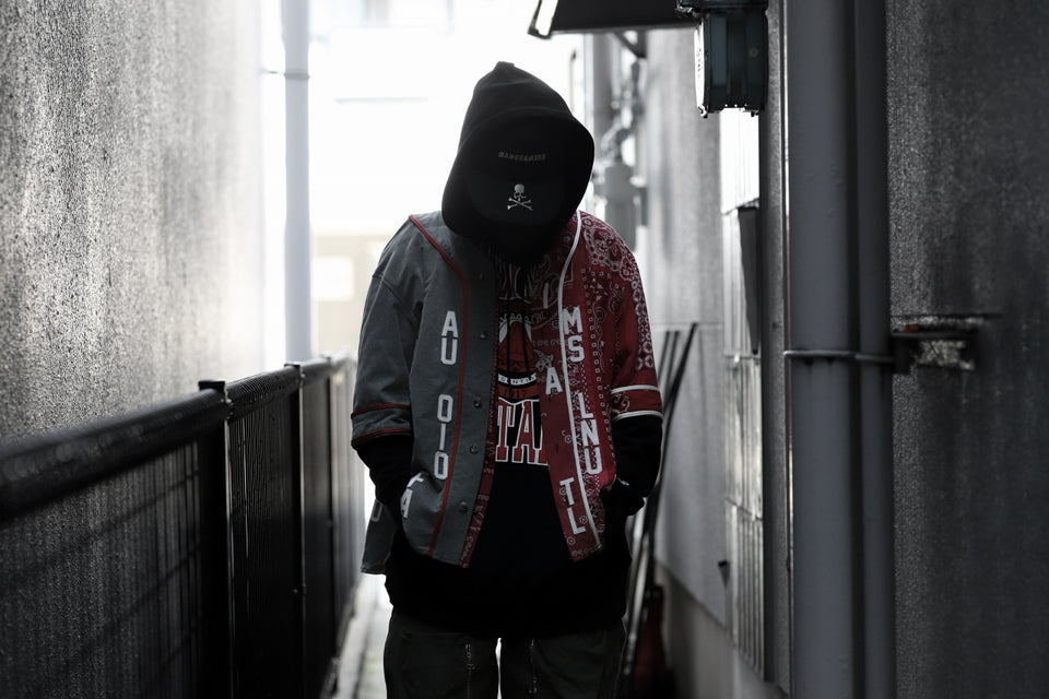 画像をギャラリービューアに読み込む, READYMADE BANDANA BASEBALL SHIRT (RED ASORT #B)