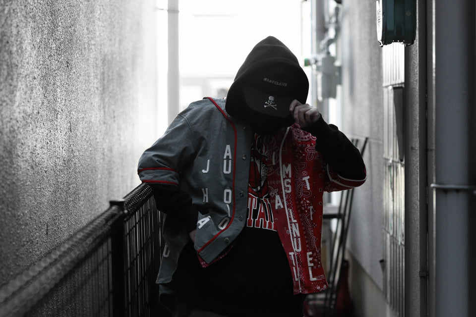 画像をギャラリービューアに読み込む, READYMADE BANDANA BASEBALL SHIRT (RED ASORT #A)