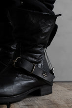 画像をギャラリービューアに読み込む, m.a+ goodyear tall buckle back zipper boots / S1C3Z/VAM (BLACK)