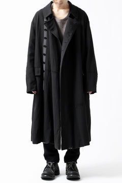 画像をギャラリービューアに読み込む, KLASICA HM-C DOUBLE BREASTED COAT / MONOTONE HOUND TOOTH (BLACK)