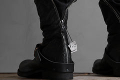 画像をギャラリービューアに読み込む, m.a+ goodyear tall buckle back zipper boots / S1C3Z/VAM (BLACK)