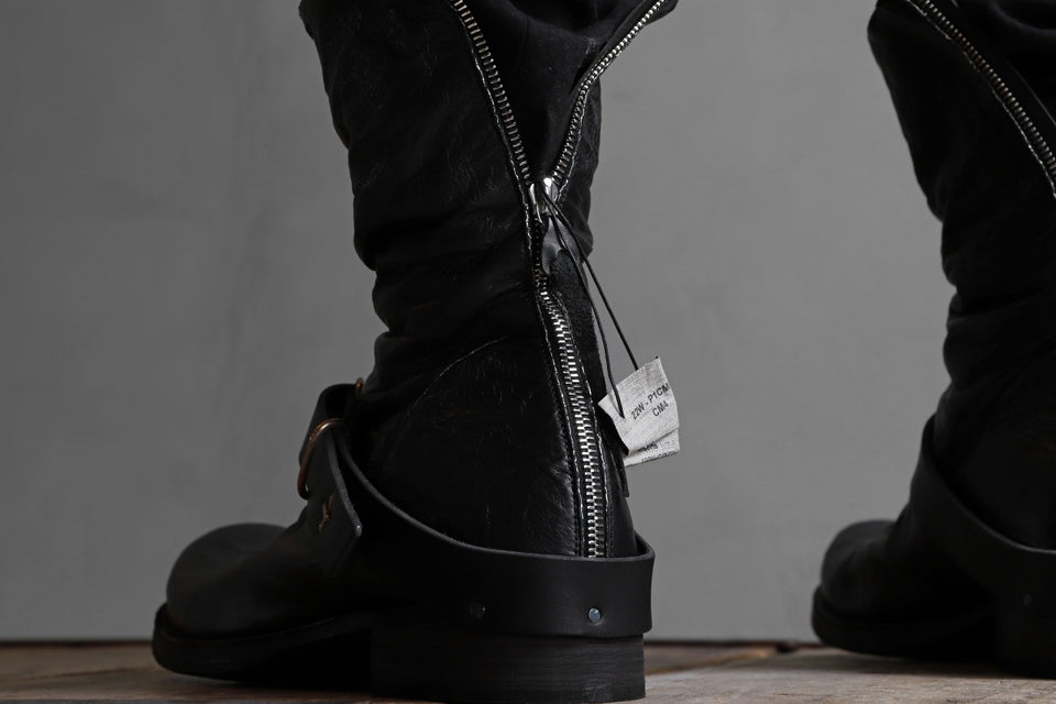 画像をギャラリービューアに読み込む, m.a+ goodyear tall buckle back zipper boots / S1C3Z/VAM (BLACK)