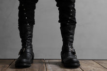 画像をギャラリービューアに読み込む, m.a+ goodyear tall buckle back zipper boots / S1C3Z/VAM (BLACK)