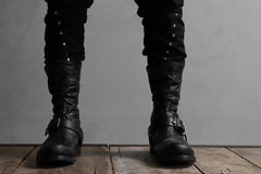 画像をギャラリービューアに読み込む, m.a+ goodyear tall buckle back zipper boots / S1C3Z/VAM (BLACK)