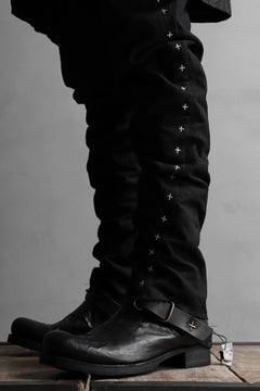画像をギャラリービューアに読み込む, m.a+ goodyear tall buckle back zipper boots / S1C3Z/VAM (BLACK)
