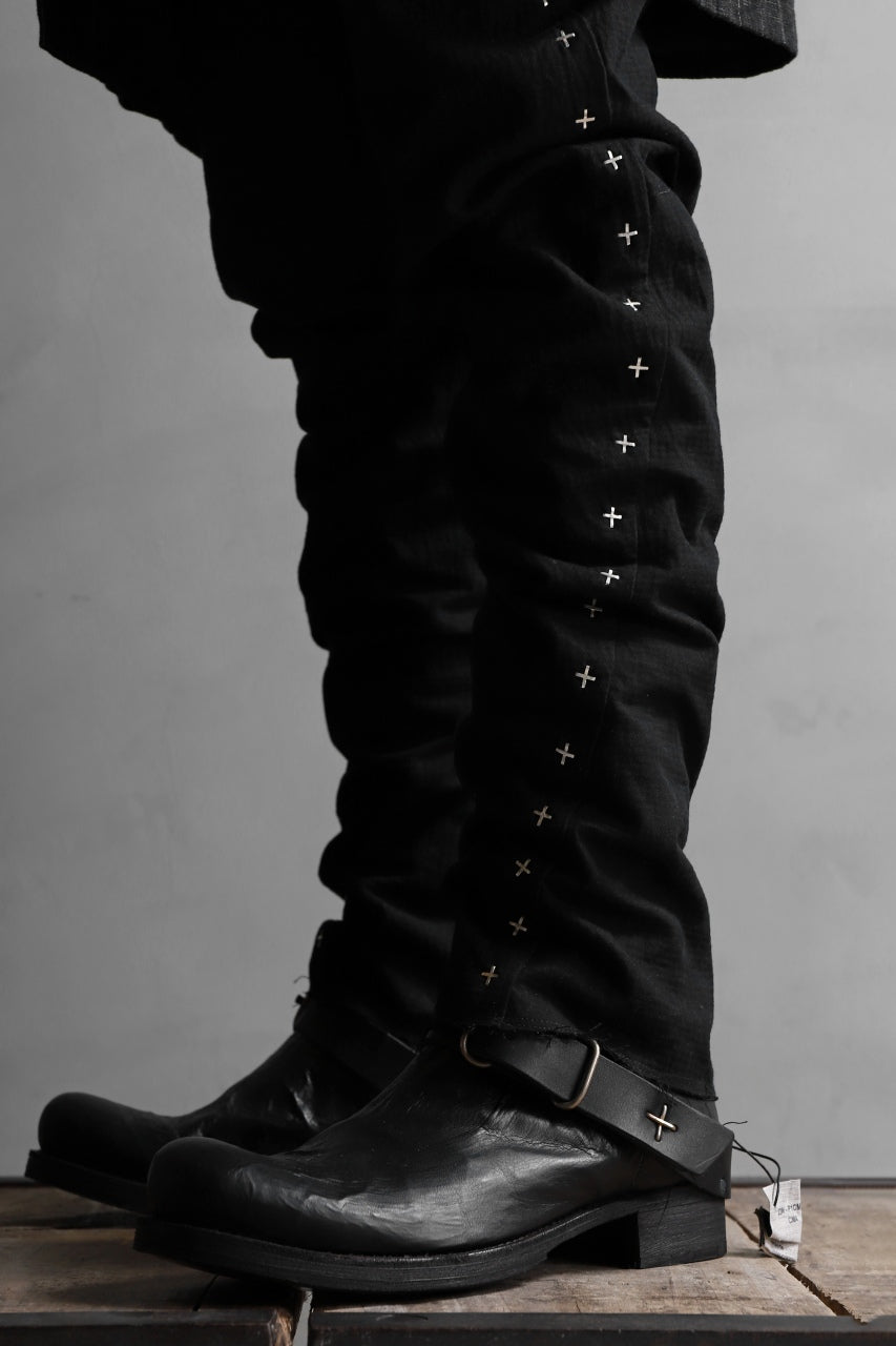 画像をギャラリービューアに読み込む, m.a+ goodyear tall buckle back zipper boots / S1C3Z/VAM (BLACK)