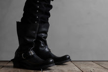 画像をギャラリービューアに読み込む, m.a+ goodyear tall buckle back zipper boots / S1C3Z/CU1,5 (BLACK)
