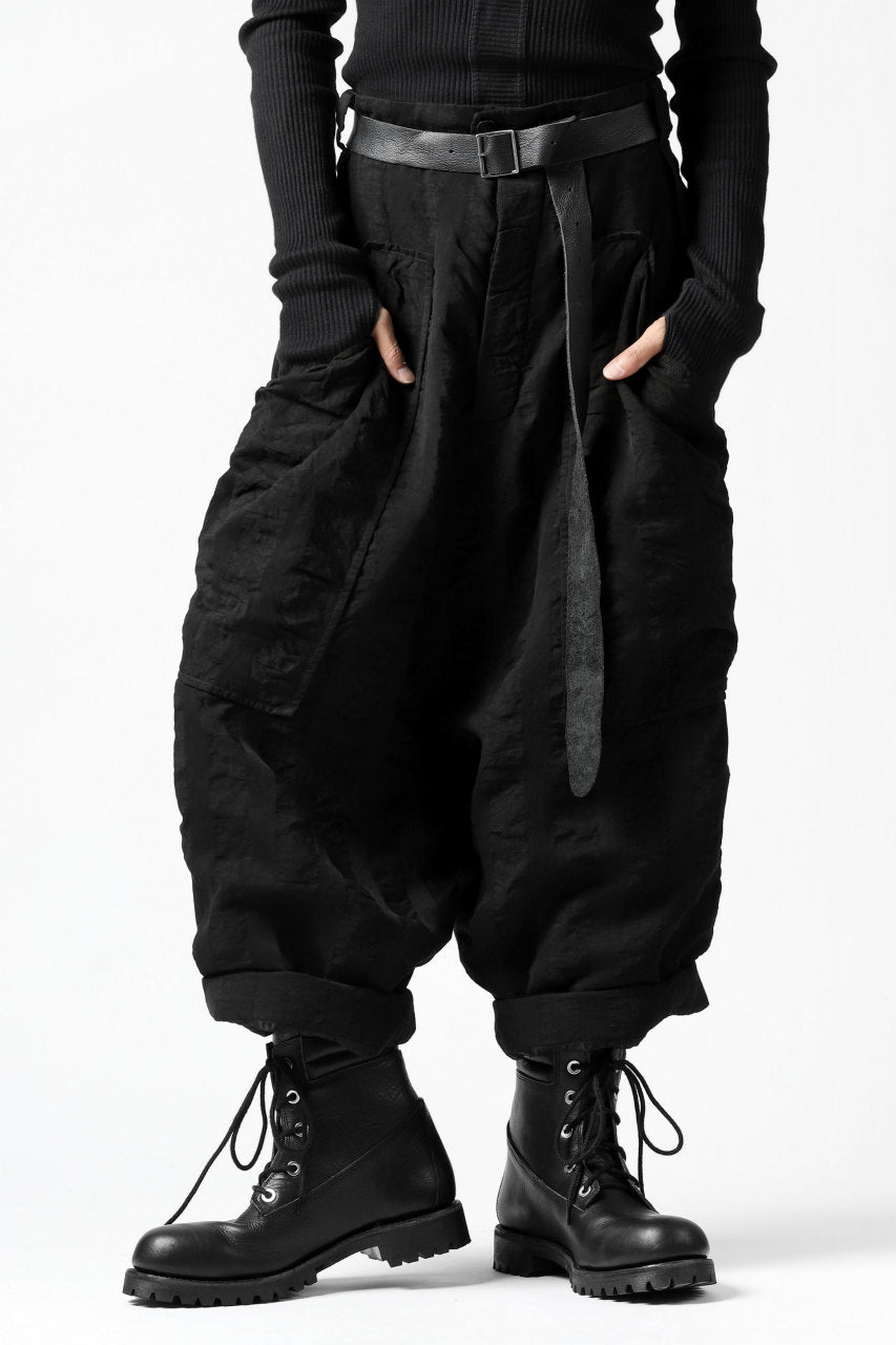 画像をギャラリービューアに読み込む, SOSNOVSKA SQUEEZED STRIPE PANTS (BLACK)