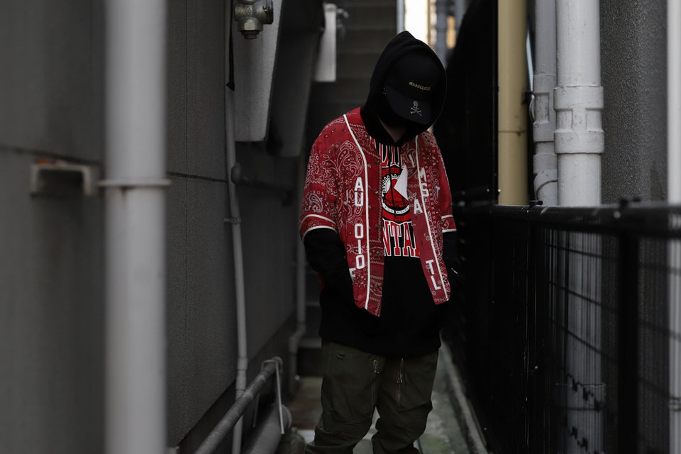 画像をギャラリービューアに読み込む, READYMADE BANDANA BASEBALL SHIRT (RED ASORT #B)