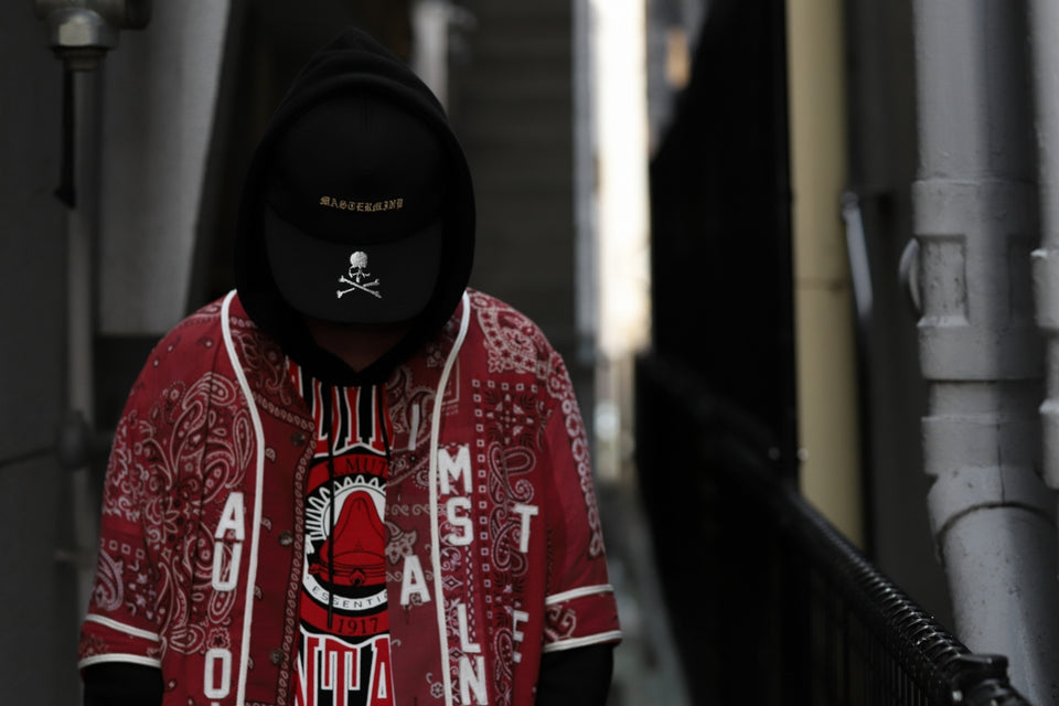 画像をギャラリービューアに読み込む, READYMADE BANDANA BASEBALL SHIRT (RED ASORT #A)