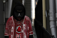 画像をギャラリービューアに読み込む, READYMADE BANDANA BASEBALL SHIRT (RED ASORT #B)