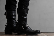画像をギャラリービューアに読み込む, m.a+ goodyear tall buckle back zipper boots / S1C3Z/CU1,5 (BLACK)