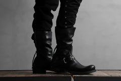 画像をギャラリービューアに読み込む, m.a+ goodyear tall buckle back zipper boots / S1C3Z/CU1,5 (BLACK)