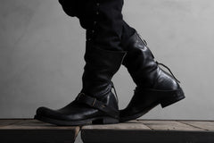 画像をギャラリービューアに読み込む, m.a+ goodyear tall buckle back zipper boots / S1C3Z/CU1,5 (BLACK)