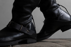 画像をギャラリービューアに読み込む, m.a+ goodyear tall buckle back zipper boots / S1C3Z/CU1,5 (BLACK)