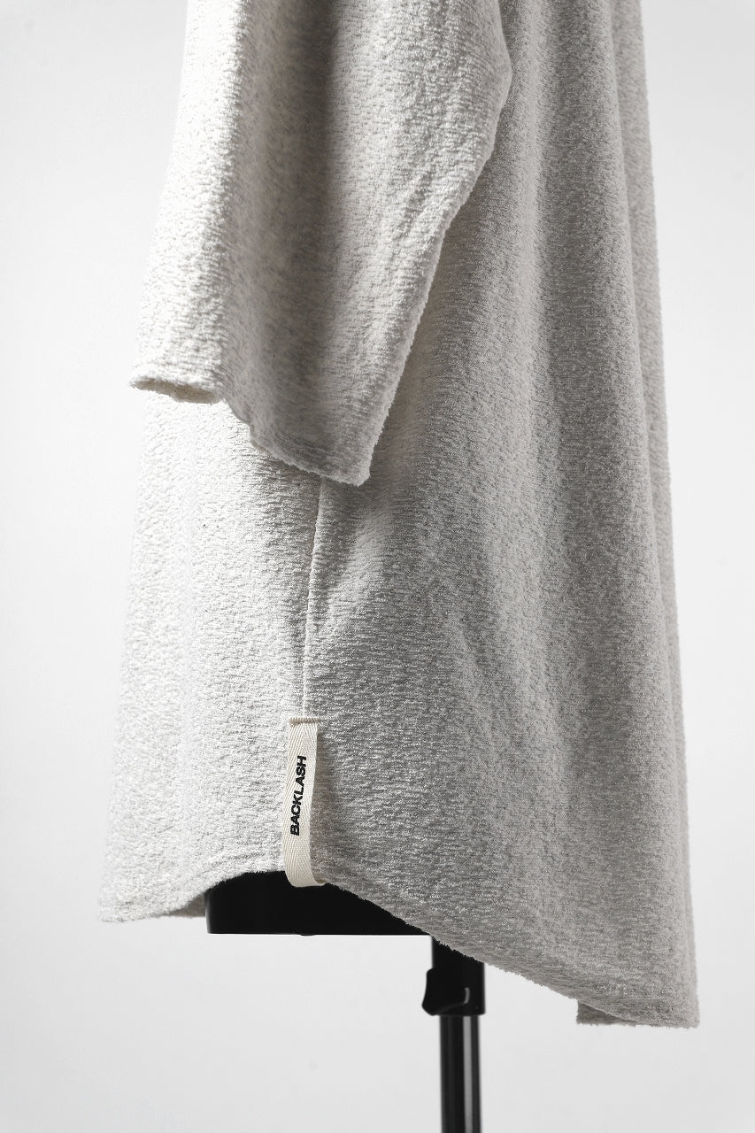 画像をギャラリービューアに読み込む, ISAMU KATAYAMA BACKLASH OVER FIT CUT & SEWN / RANDOM PILE FABRIC (BEIGE)