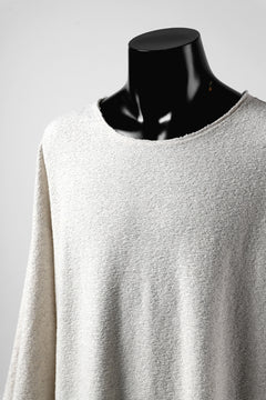 画像をギャラリービューアに読み込む, ISAMU KATAYAMA BACKLASH OVER FIT CUT & SEWN / RANDOM PILE FABRIC (BEIGE)