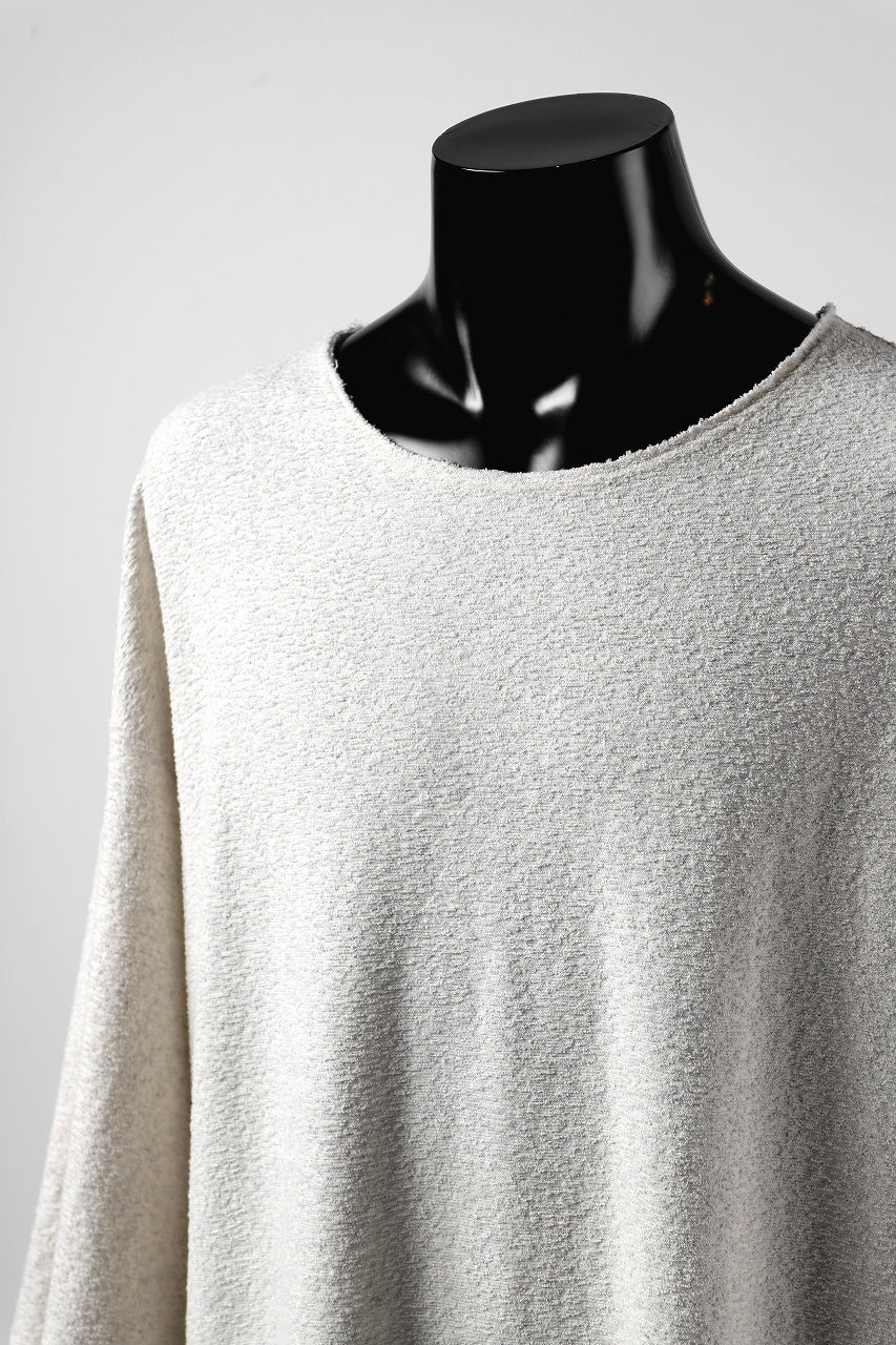 画像をギャラリービューアに読み込む, ISAMU KATAYAMA BACKLASH OVER FIT CUT & SEWN / RANDOM PILE FABRIC (BEIGE)