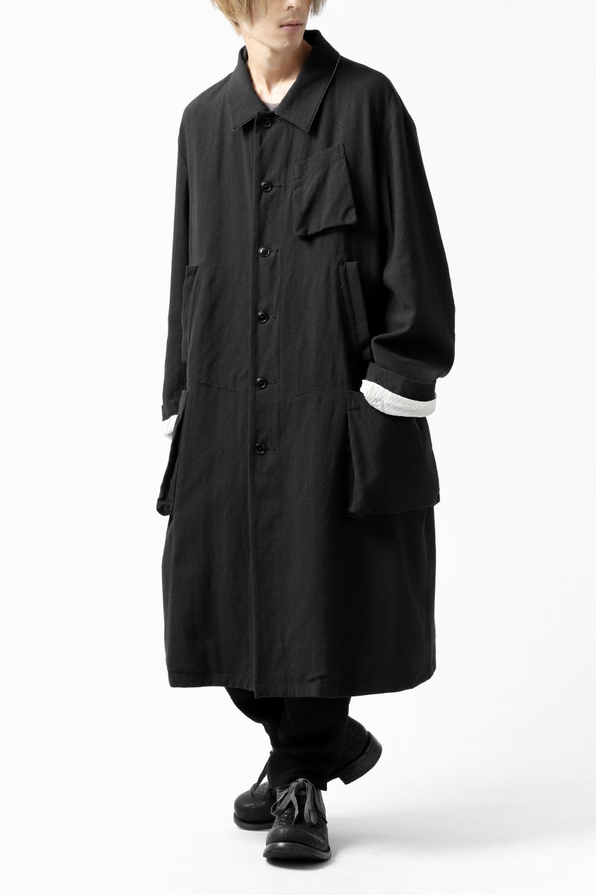 画像をギャラリービューアに読み込む, KLASICA KISTEL WORK COAT / MONOTONE HOUND TOOTH (BLACK)