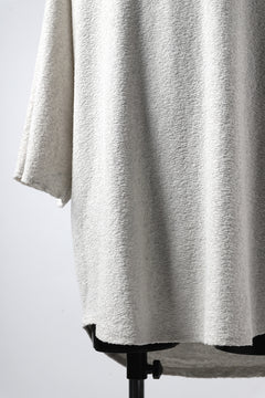 画像をギャラリービューアに読み込む, ISAMU KATAYAMA BACKLASH OVER FIT CUT & SEWN / RANDOM PILE FABRIC (BEIGE)