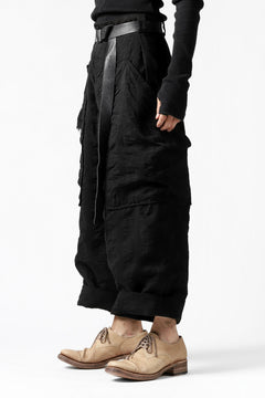 画像をギャラリービューアに読み込む, SOSNOVSKA SQUEEZED STRIPE PANTS (BLACK)