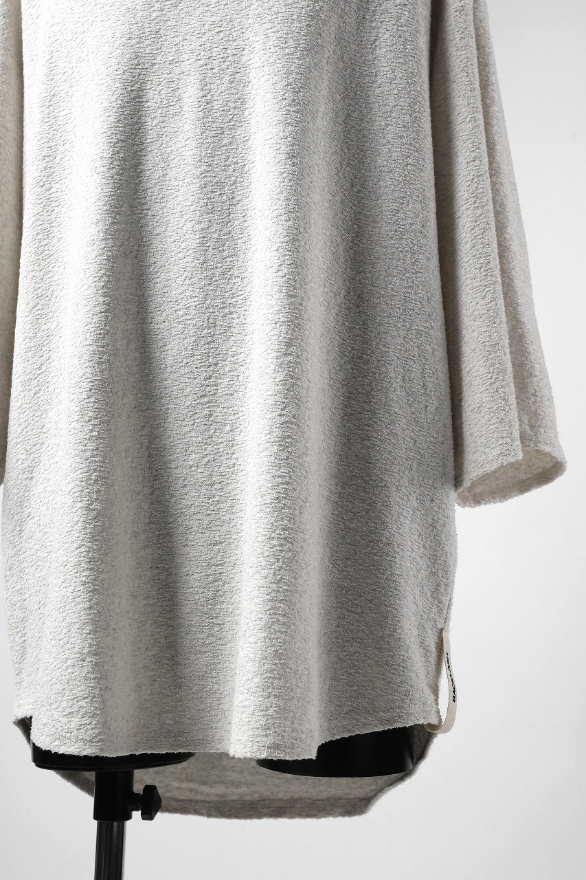 画像をギャラリービューアに読み込む, ISAMU KATAYAMA BACKLASH OVER FIT CUT & SEWN / RANDOM PILE FABRIC (BEIGE)