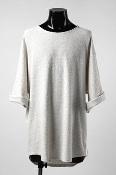 画像をギャラリービューアに読み込む, ISAMU KATAYAMA BACKLASH OVER FIT CUT & SEWN / RANDOM PILE FABRIC (BEIGE)