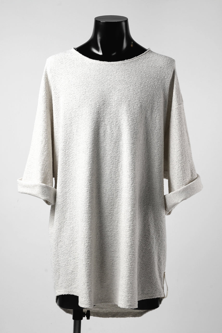 画像をギャラリービューアに読み込む, ISAMU KATAYAMA BACKLASH OVER FIT CUT & SEWN / RANDOM PILE FABRIC (BEIGE)