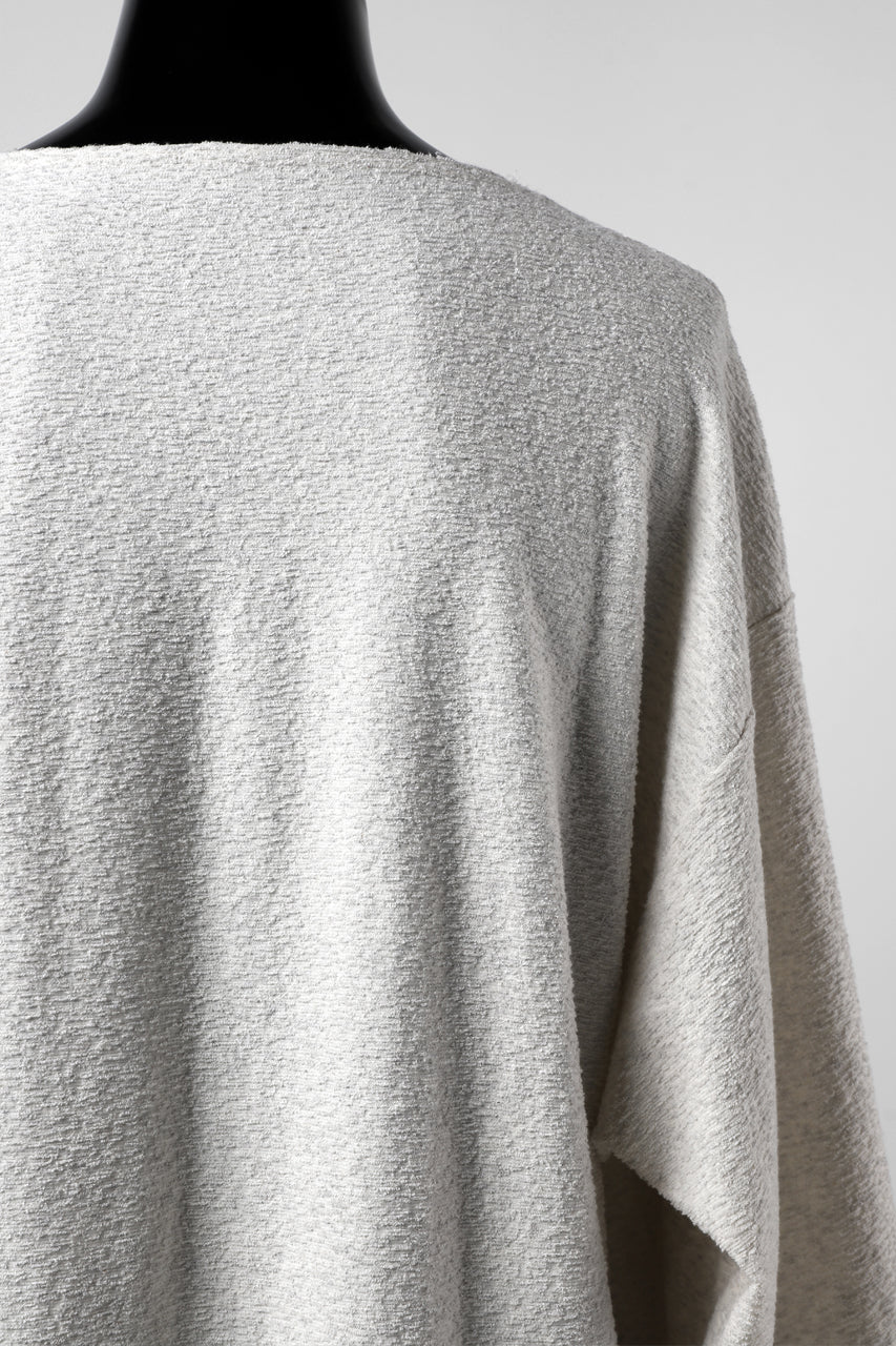 画像をギャラリービューアに読み込む, ISAMU KATAYAMA BACKLASH OVER FIT CUT & SEWN / RANDOM PILE FABRIC (BEIGE)