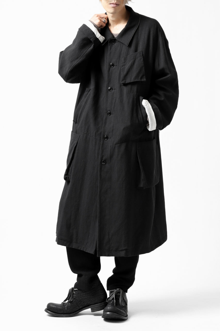 画像をギャラリービューアに読み込む, KLASICA KISTEL WORK COAT / MONOTONE HOUND TOOTH (BLACK)
