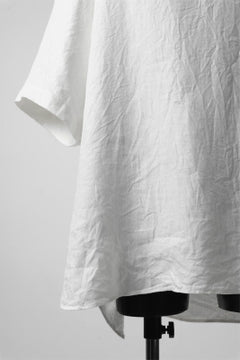 画像をギャラリービューアに読み込む, COLINA KEY NECK PULLOVER SHIRT / HERRINGBONE LINEN (WHITE)