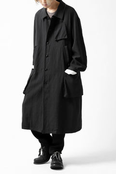 画像をギャラリービューアに読み込む, KLASICA KISTEL WORK COAT / MONOTONE HOUND TOOTH (BLACK)